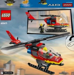 Lego-City Helicóptero De Resgate Dos Bombeiros