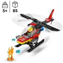 Lego-City Helicóptero De Resgate Dos Bombeiros