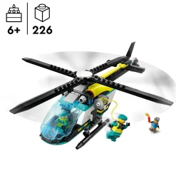 Discount Lego-City Helicóptero De Salvamento De Emergência