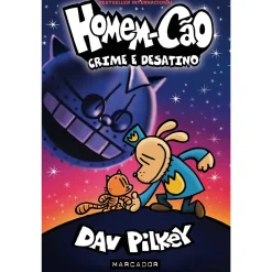 Marcador Homem-Cão: Crime e Desatino de Dav Pilkey