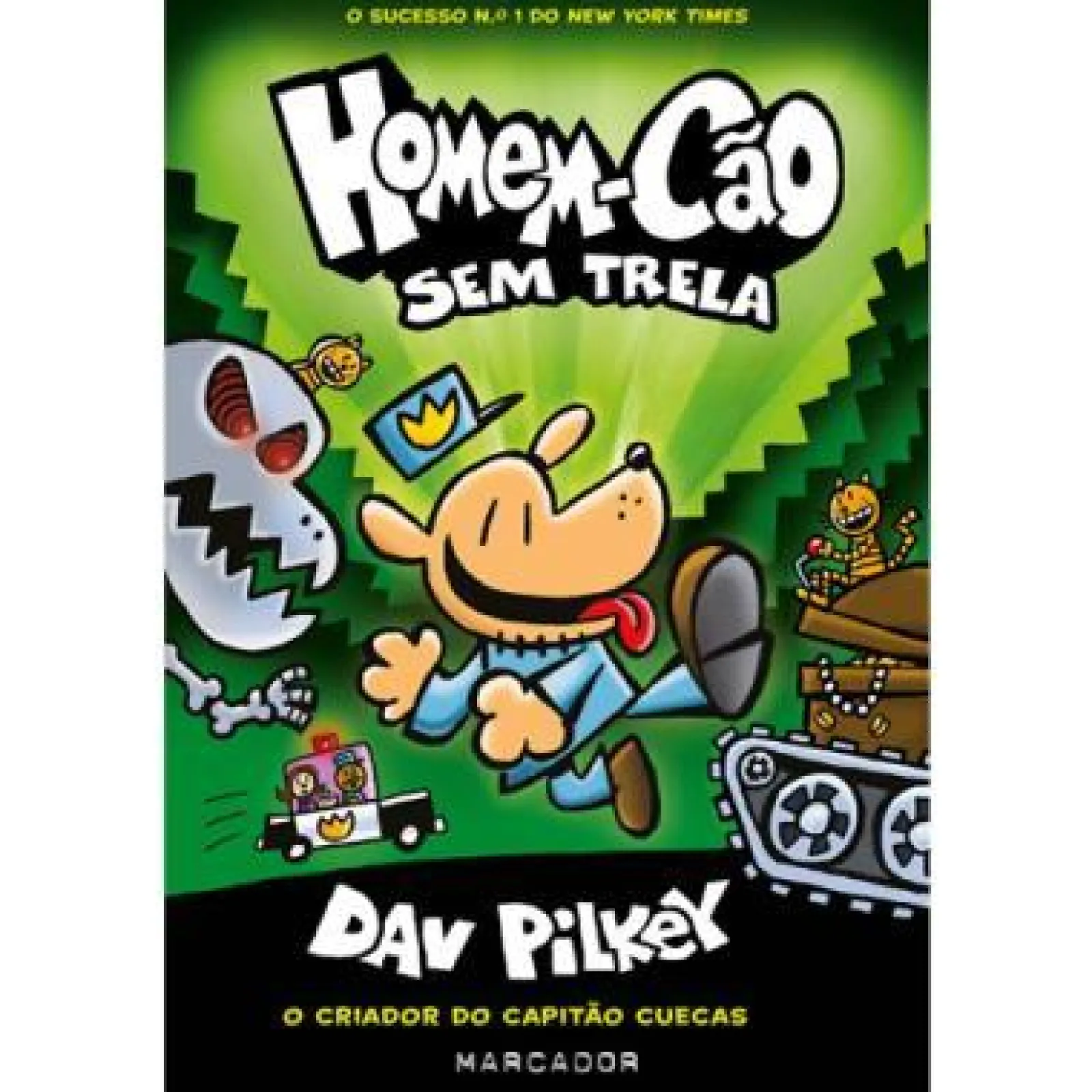 Marcador Homem-Cão de Dav Pilkey - N.º 2 - sem Trela