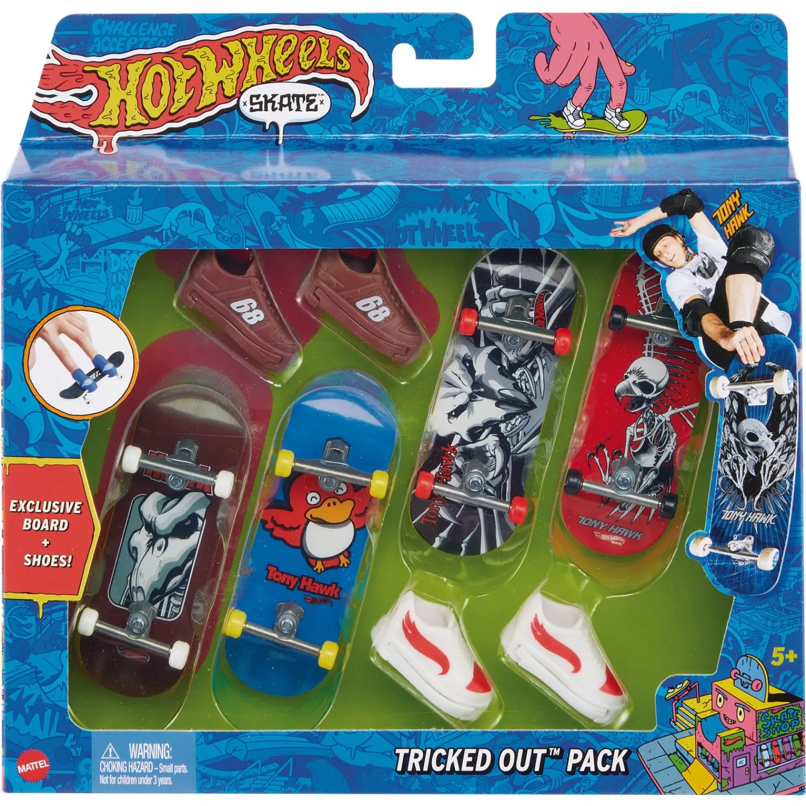 Hot Wheels Pack 4 Skates (artigo sortido)