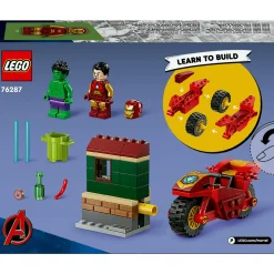 Lego-Super Hero Iron Man Com Mota E Hulk