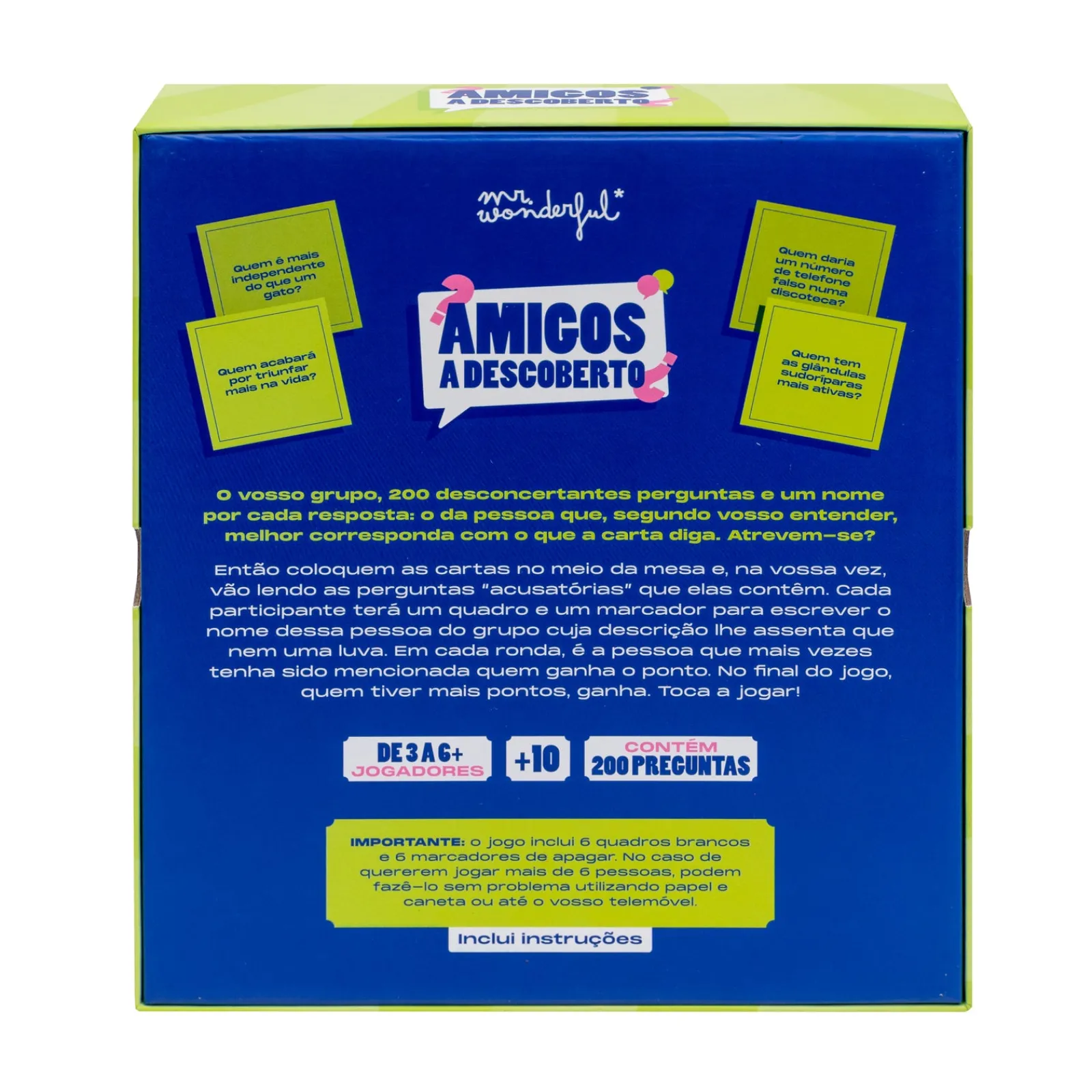 Mr. Wonderful Jogo Cartas - Amigos A Descoberto