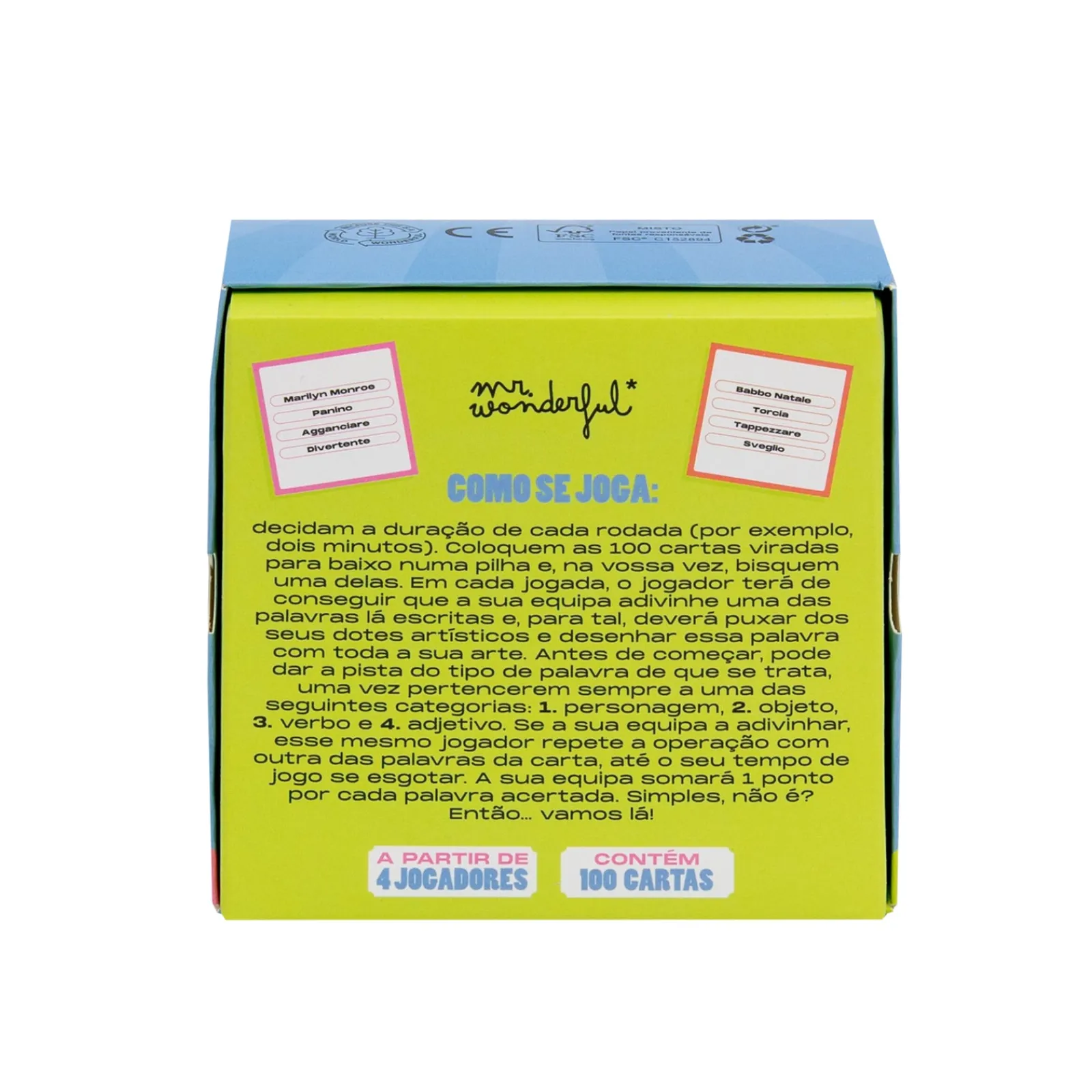 Mr. Wonderful Jogo Cartas - Isto Tem Muita Pinta!