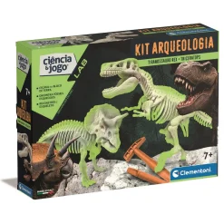 Outlet Ciência & Jogo Kit Arqueologia - T Rex + Triceratops