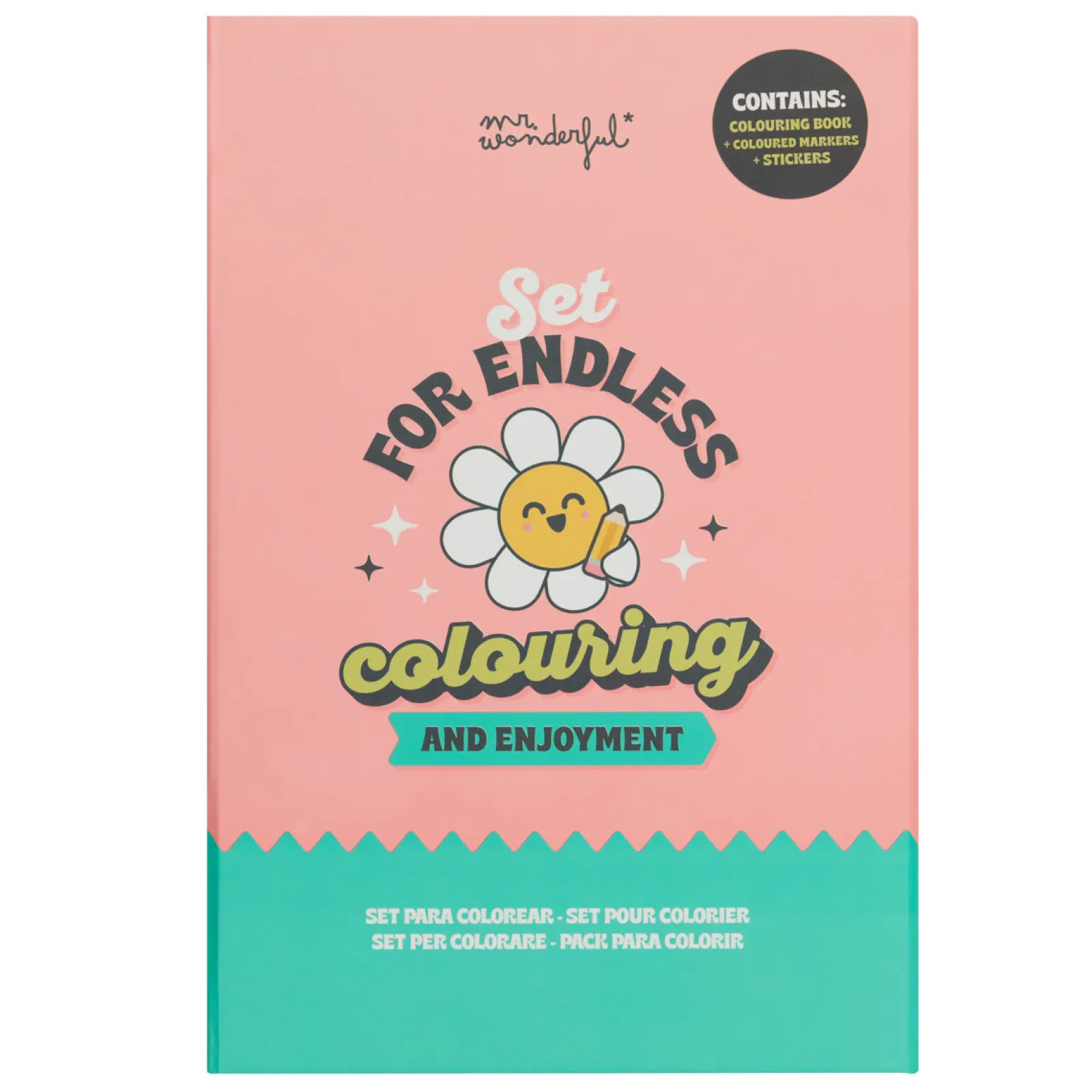 Clearance Mr. Wonderful Kit Colorir - Colour & Have Fun