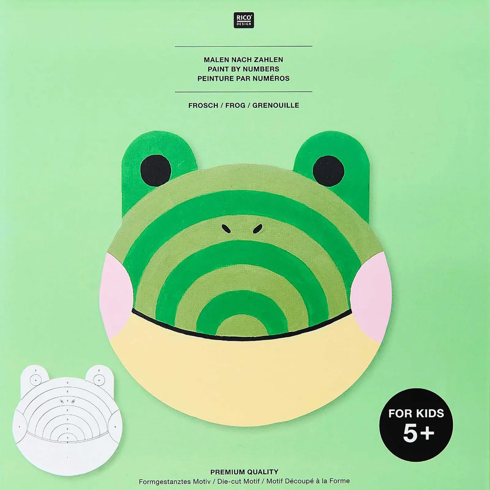Rico Design Kit Pintura Por Números - Kids Sapo