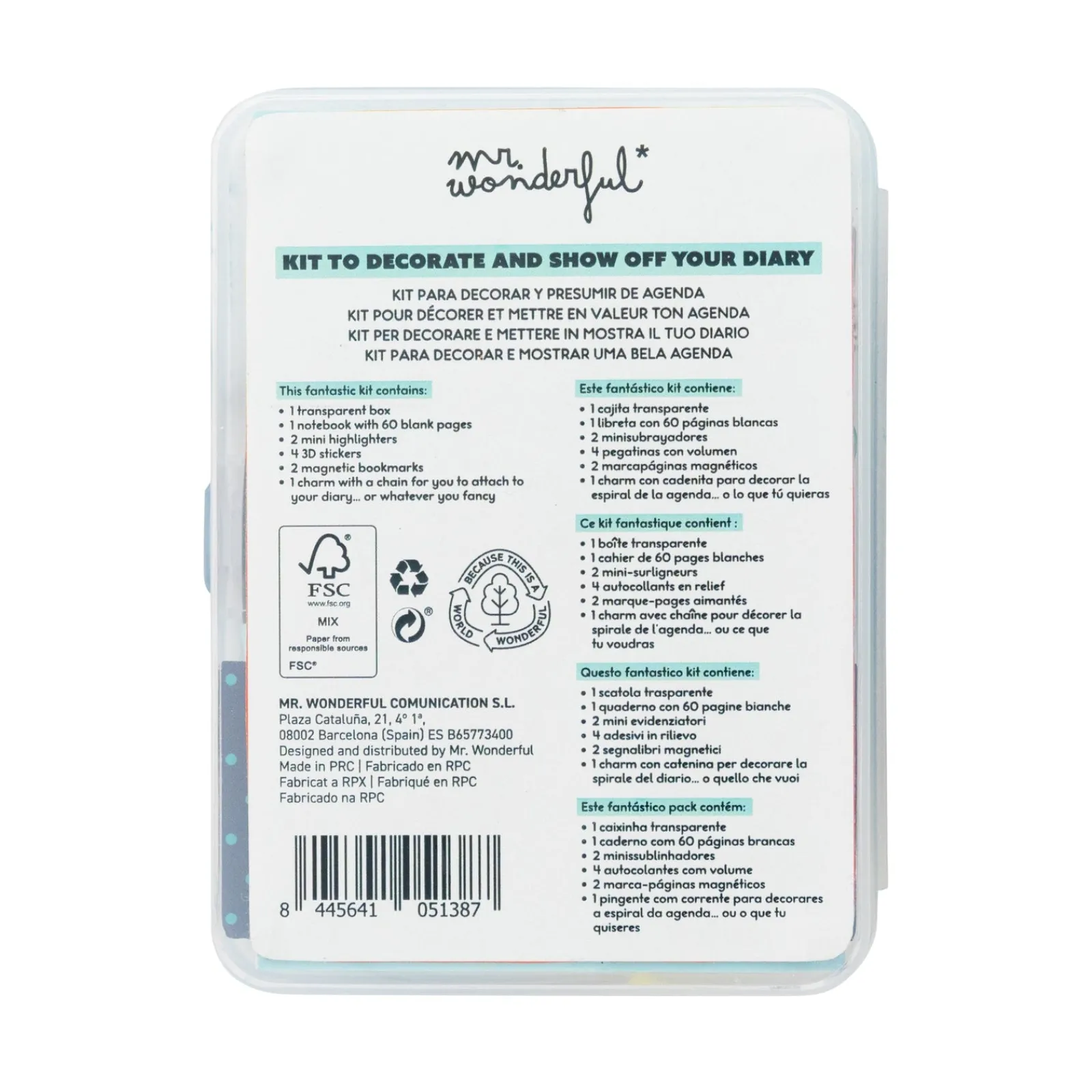 Discount Mr. Wonderful Kit To Decorate Your Diáriary - Make It