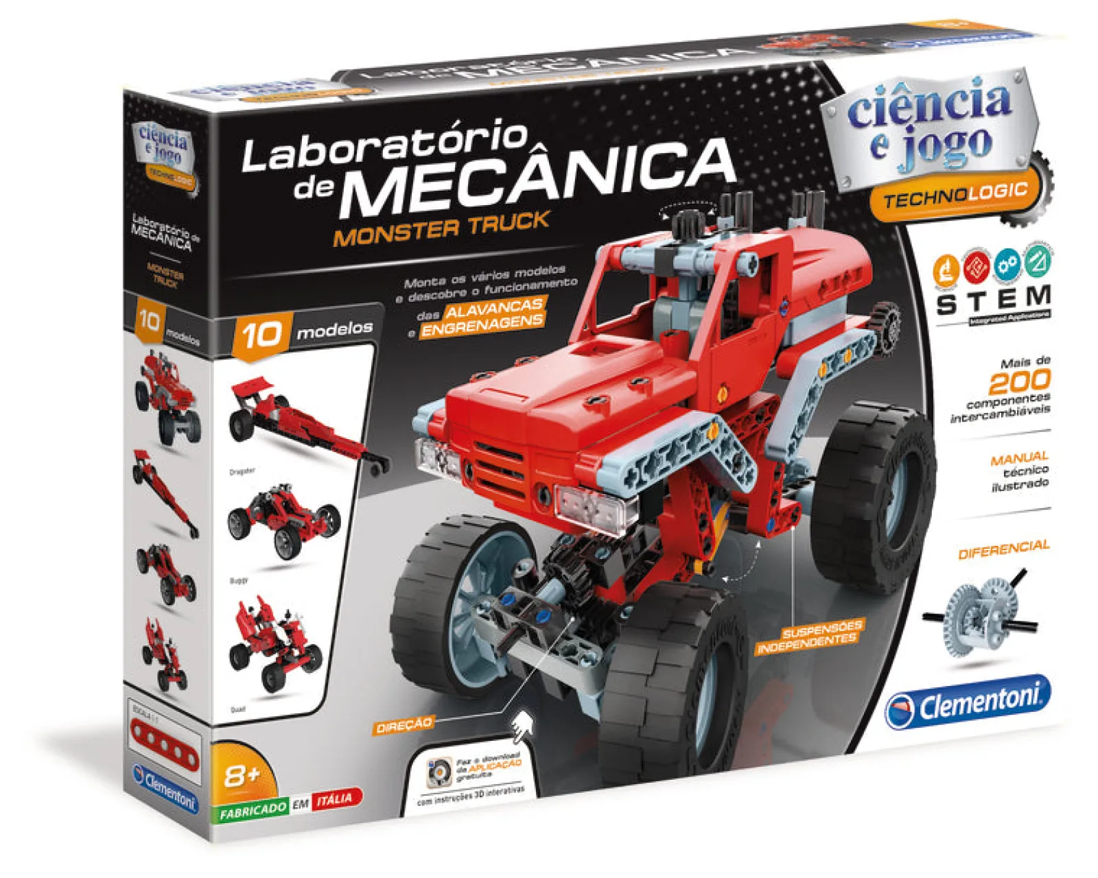 Online Ciência & Jogo Laboratório Mecânica - Monster Truck Clementoni