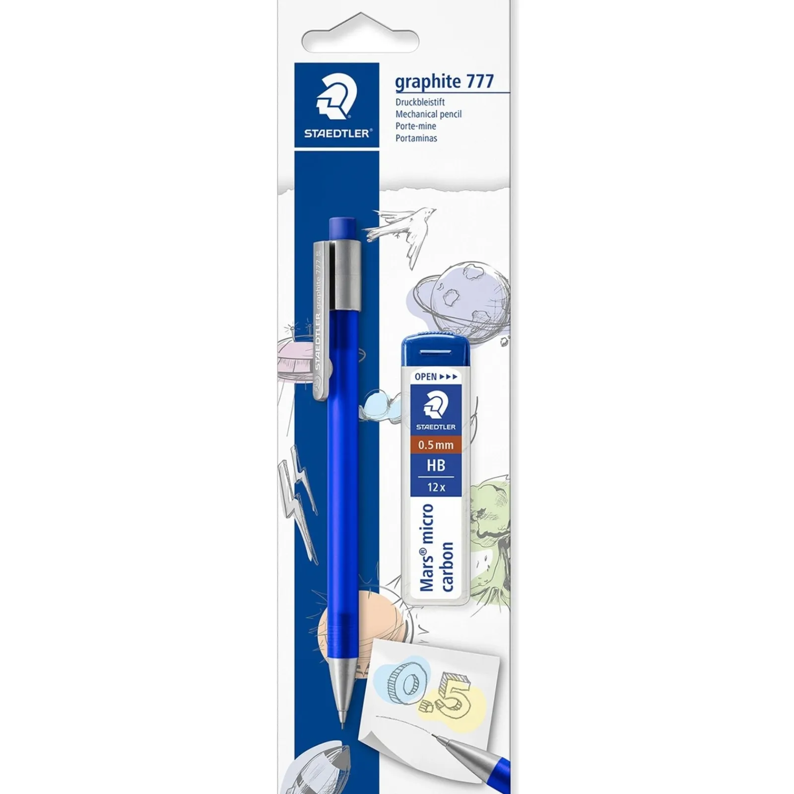 Staedtler Lapiseira Graphite 777 0.5Mm +Tubo Minas