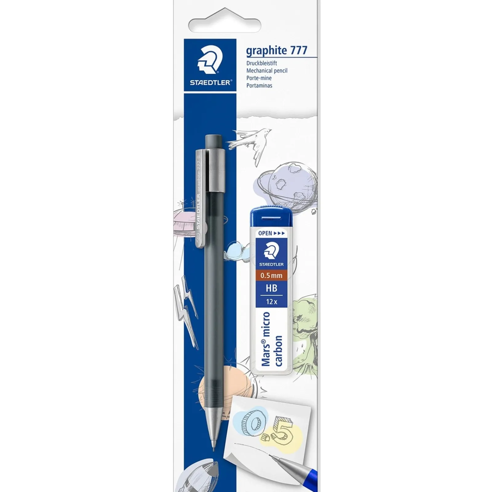 Staedtler Lapiseira Graphite 777 0.5Mm +Tubo Minas