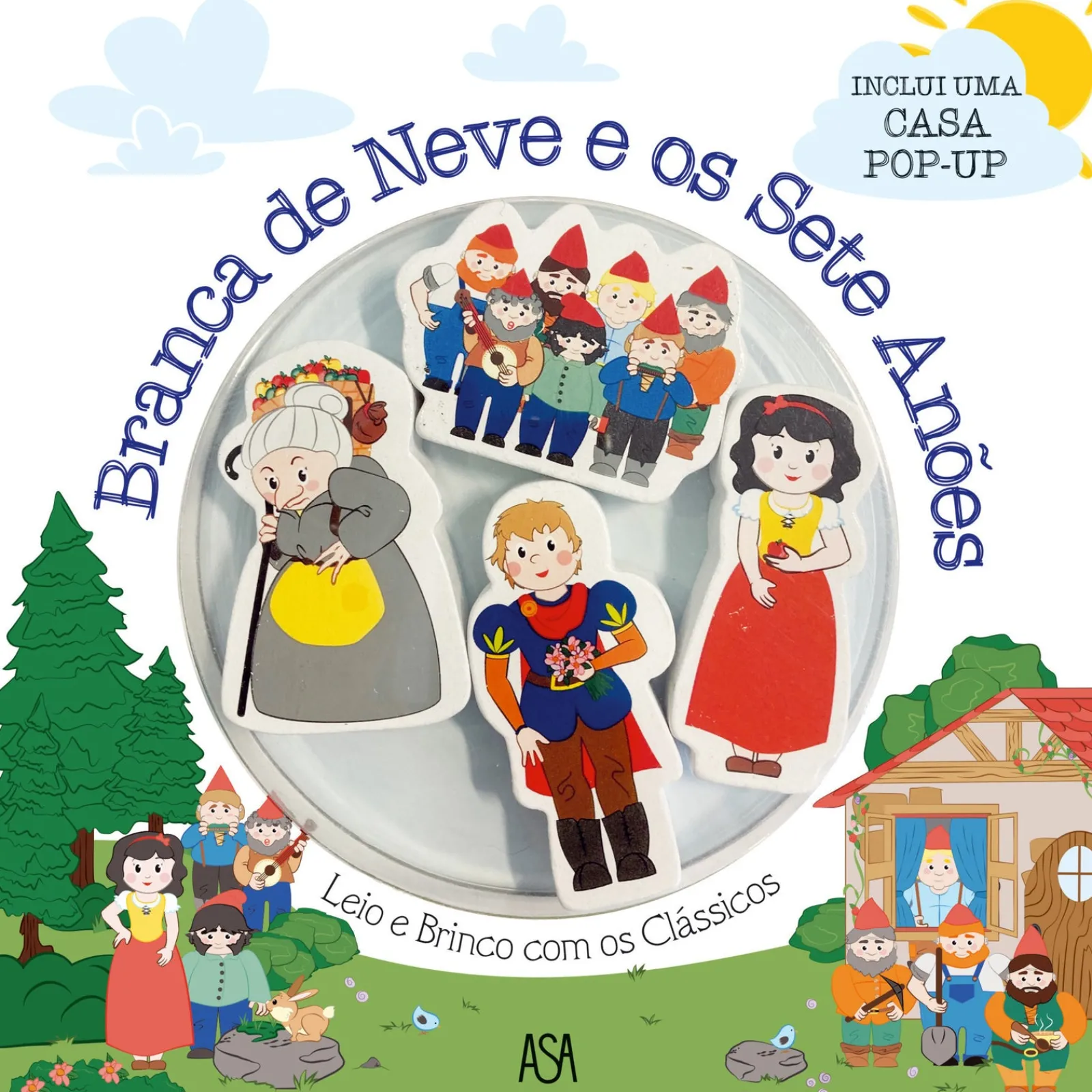 Asa Leio e Brinco com os Clássicos - Branca de Neve e os Sete Anões de Denise Holmberg