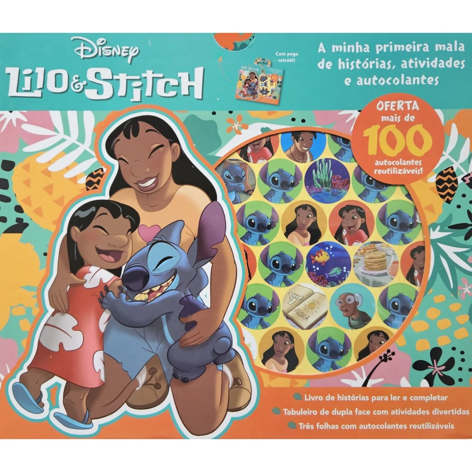 Hot Dom Quixote Lilo & Stitch - A Minha Primeira Mala de Histórias, Atividades e Autocolantes