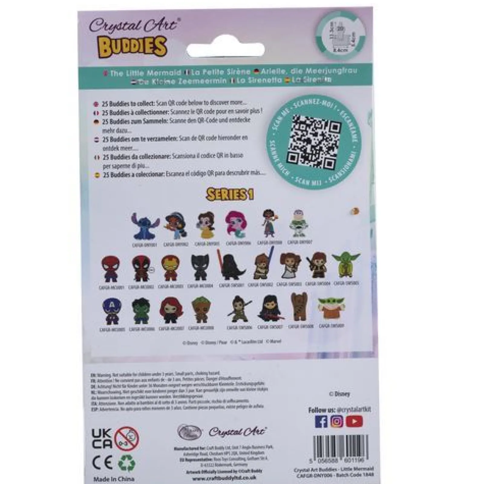 Crystal Art Little Mermaid, Buddy