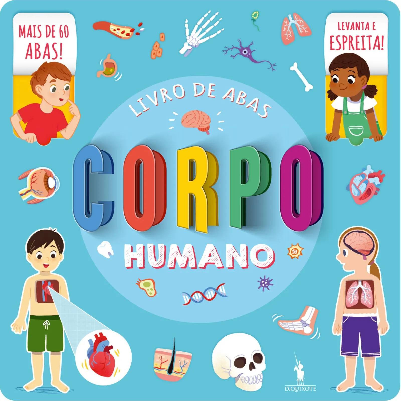 Discount Dom Quixote Livro de Abas - Corpo Humano de Vários Autores