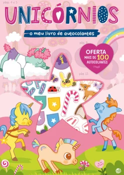 New Livros Mch Livro de Atividades Autocolantes Balão Unicórnios de Stuart Lynch