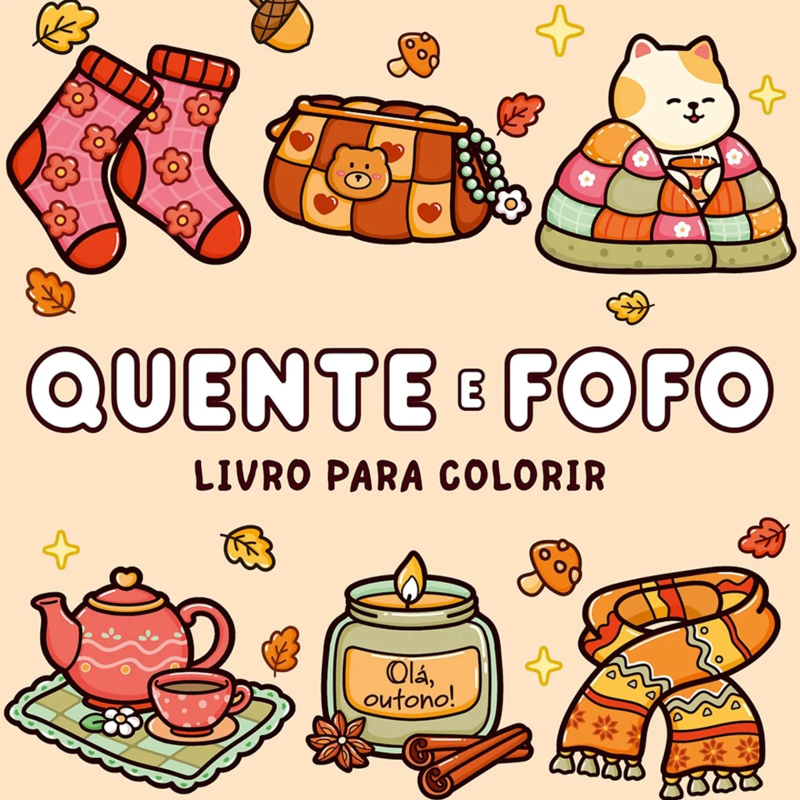 Sale Porto Editora Livro para Colorir "Quente e Fofo"