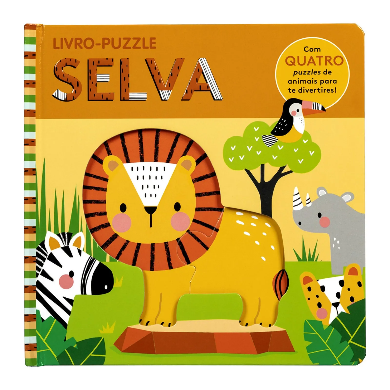 Porto Editora Livro-puzzle: Selva