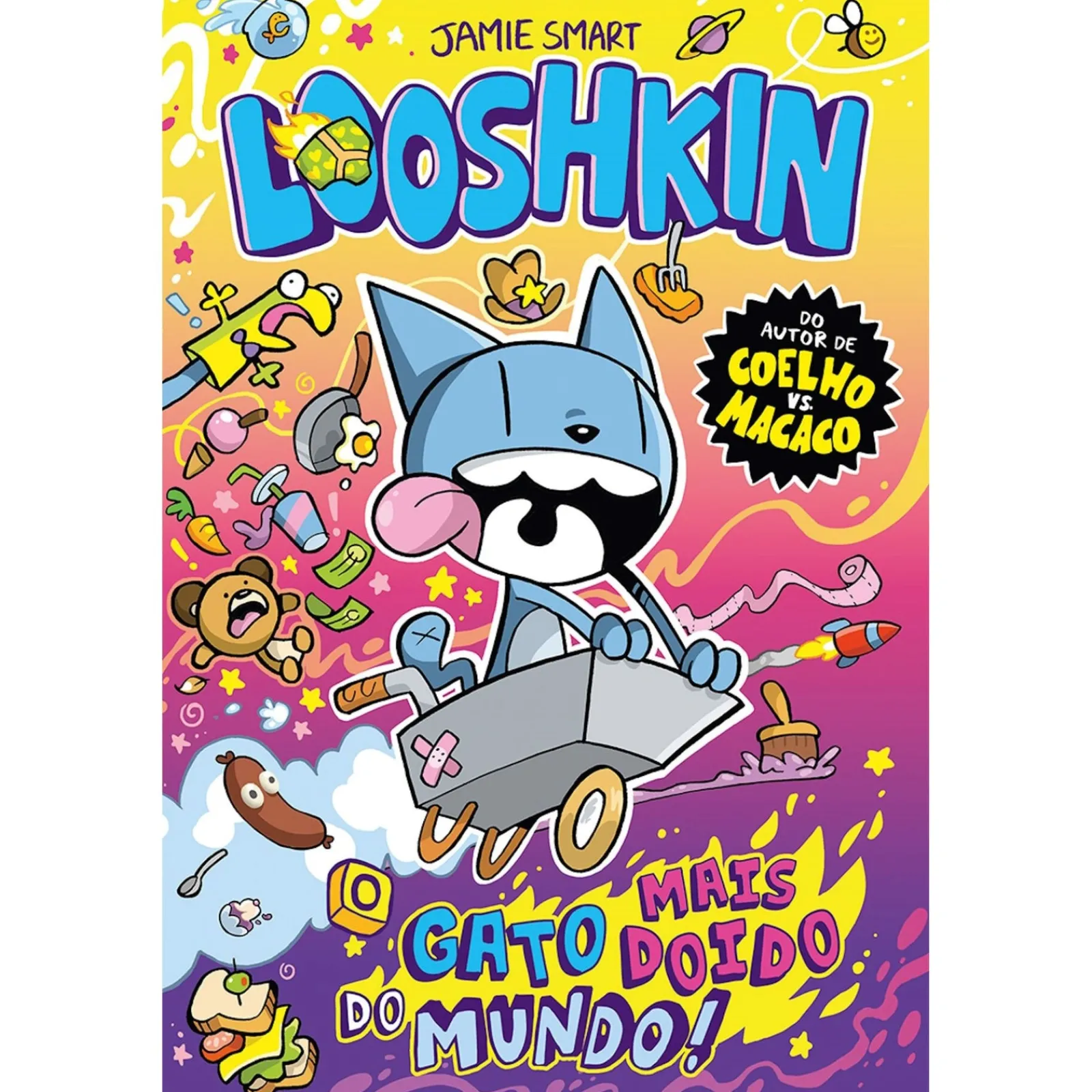 Porto Editora Looshkin - Livro 1: o Gato Mais Doido do Mundo! de Jamie Smart
