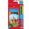 Best Faber Castell Lápis Cor 12 unidades + 3 Lápis Bicolor + Afia