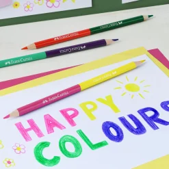 Best Faber Castell Lápis Cor 12 unidades + 3 Lápis Bicolor + Afia