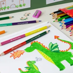 Best Faber Castell Lápis Cor 12 unidades + 3 Lápis Bicolor + Afia