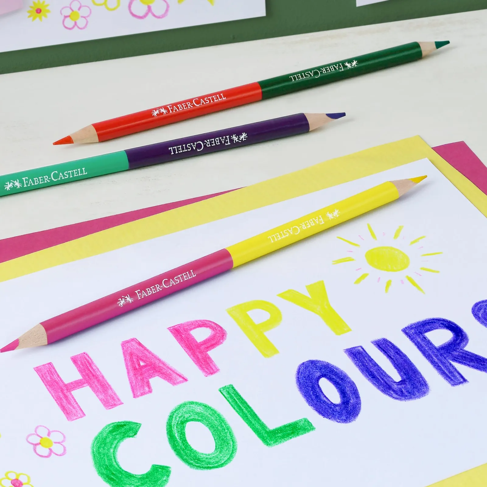 Best Faber Castell Lápis Cor 24 unidades + 3 Lápis Bicolor + Afia