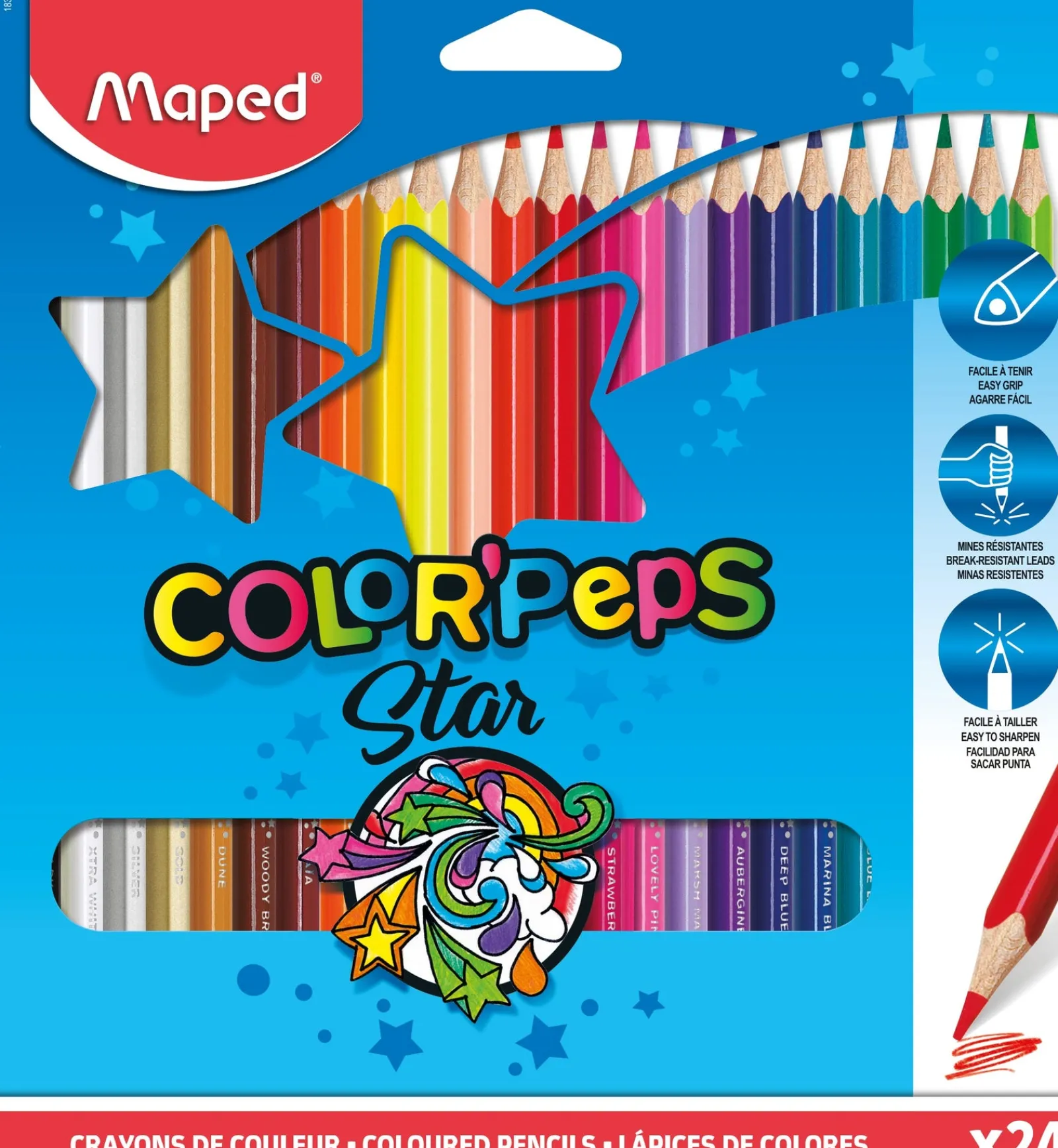 Maped Lápis Cor 24 unidades