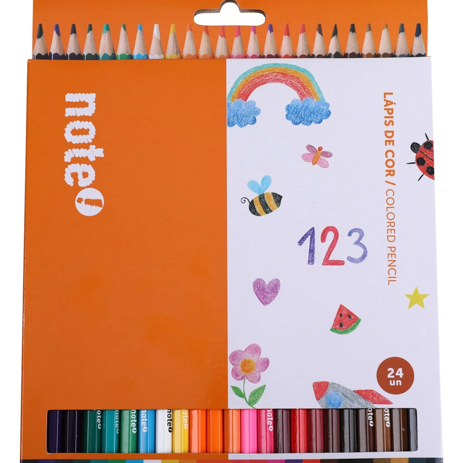 Discount Note! Lápis Cor 24 unidades