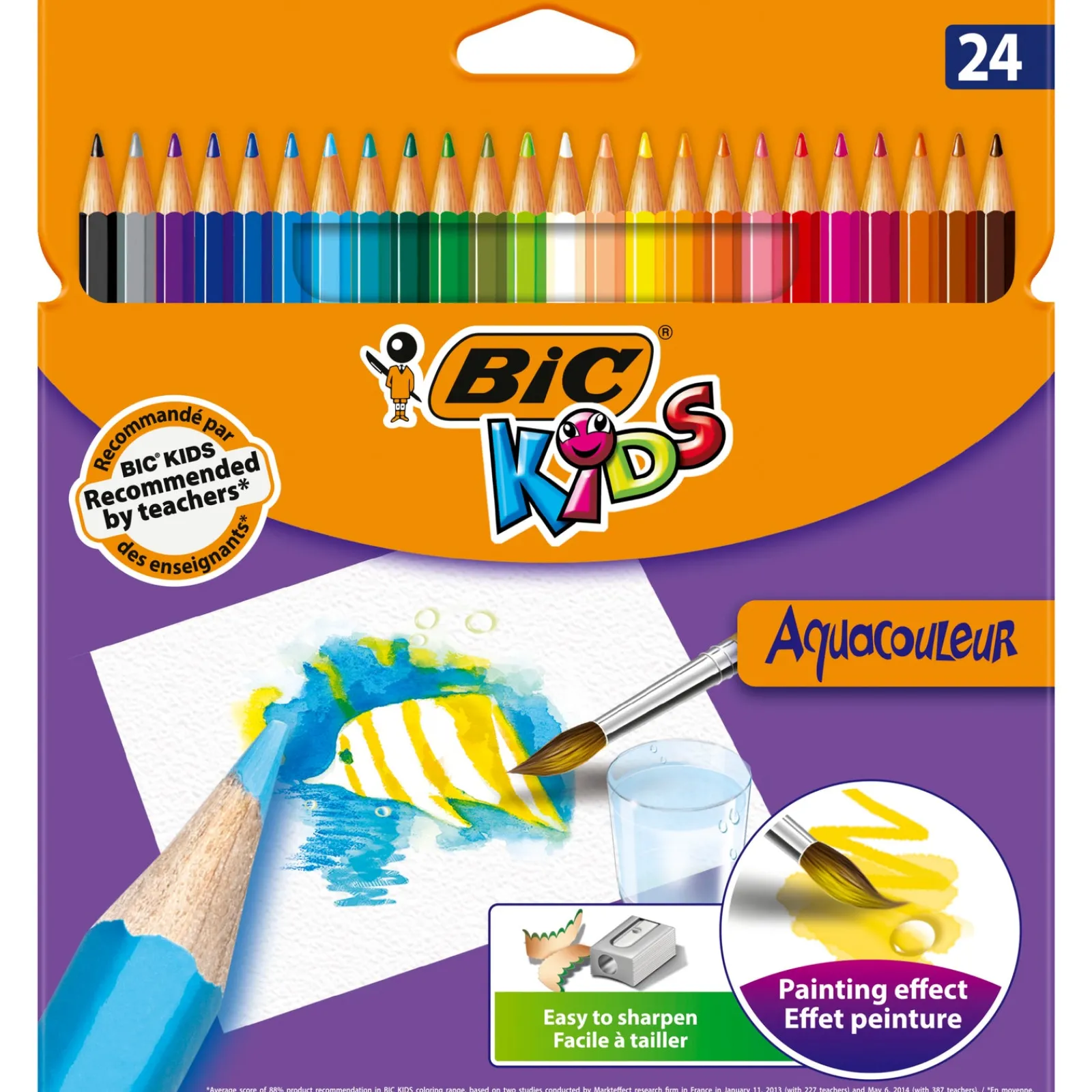 Bic Lápis Cor Aquacouleur Kids 24 Unidades