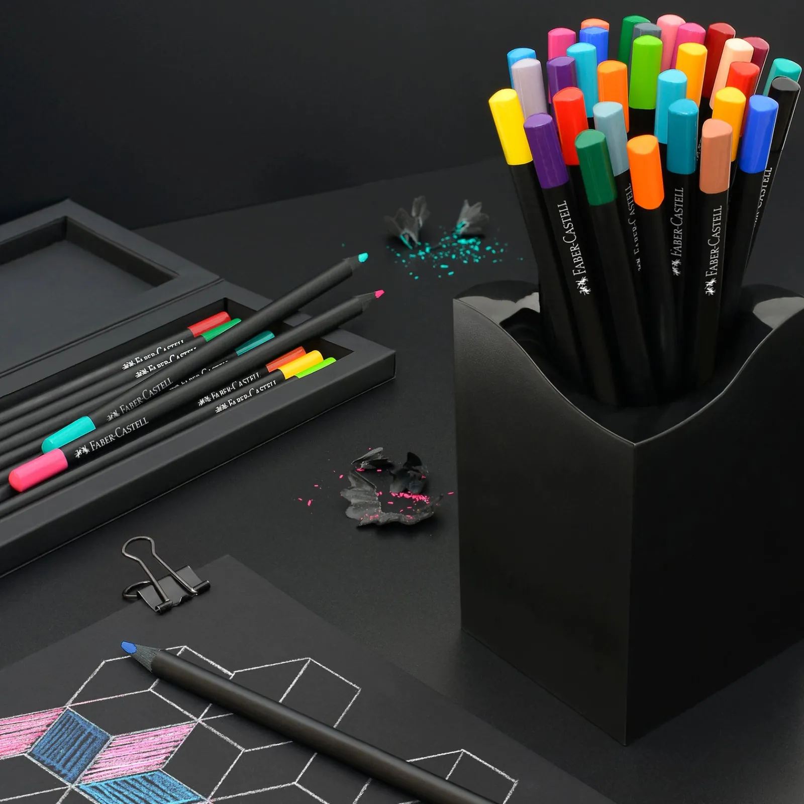 Faber Castell Lápis Cor Black Edition 12 unidades