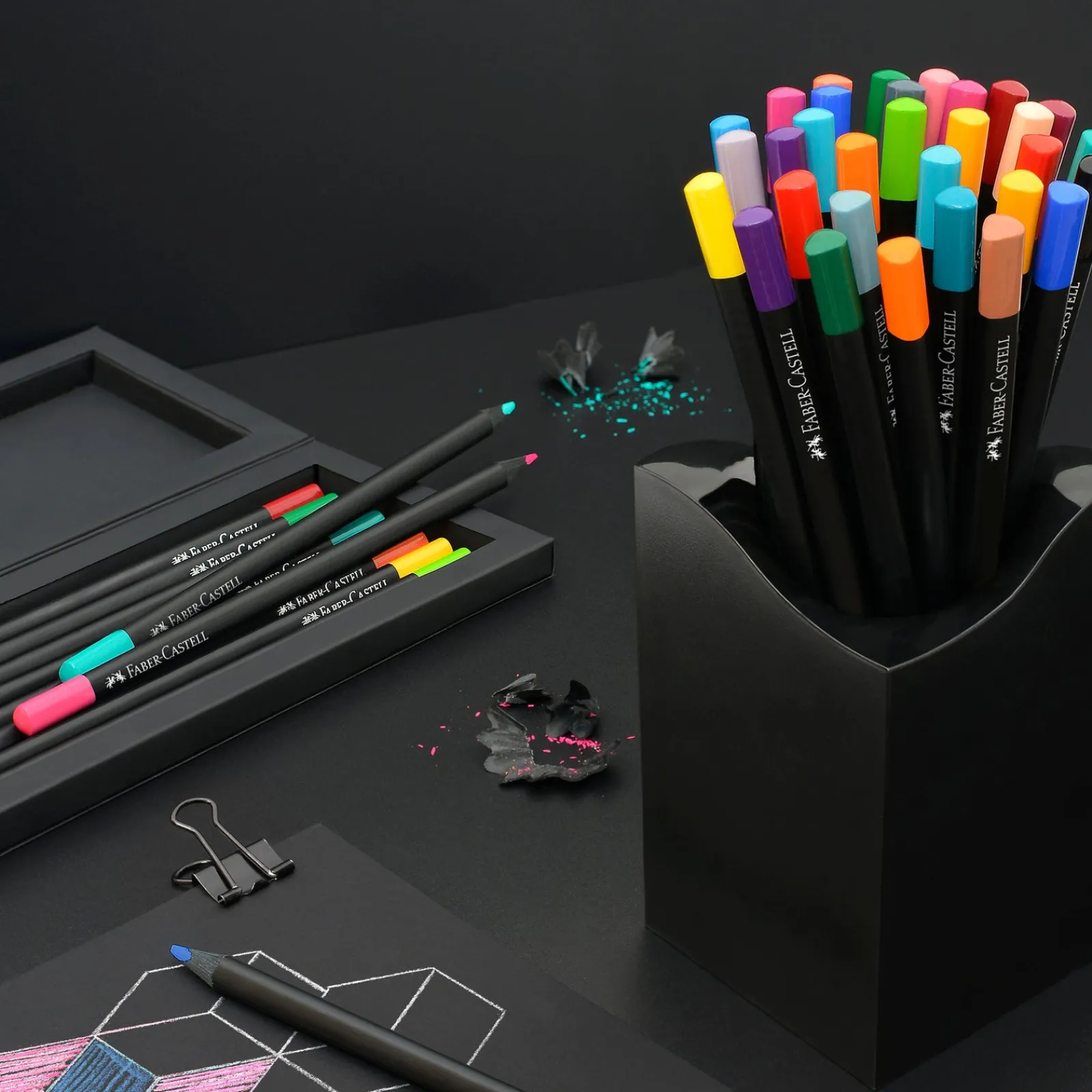 Faber Castell Lápis Cor Black Edition 24 unidades