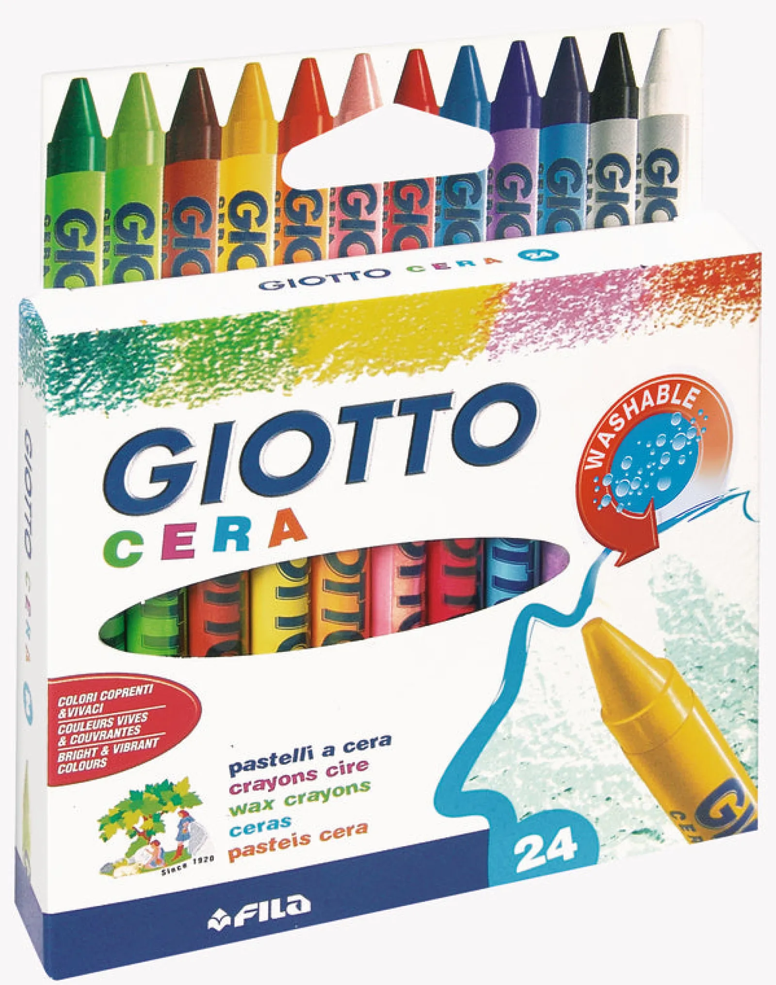 Outlet Giotto Lápis de Cera 24 Unidades