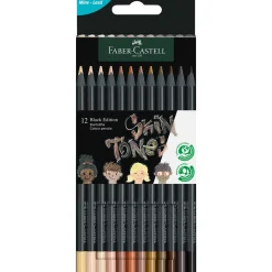 Discount Faber Castell Lápis de Cor Black Edition Tons Pele 12 Unidades