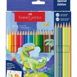 Faber Castell Lápis de Cor Classic com Lápis Metal e Néon