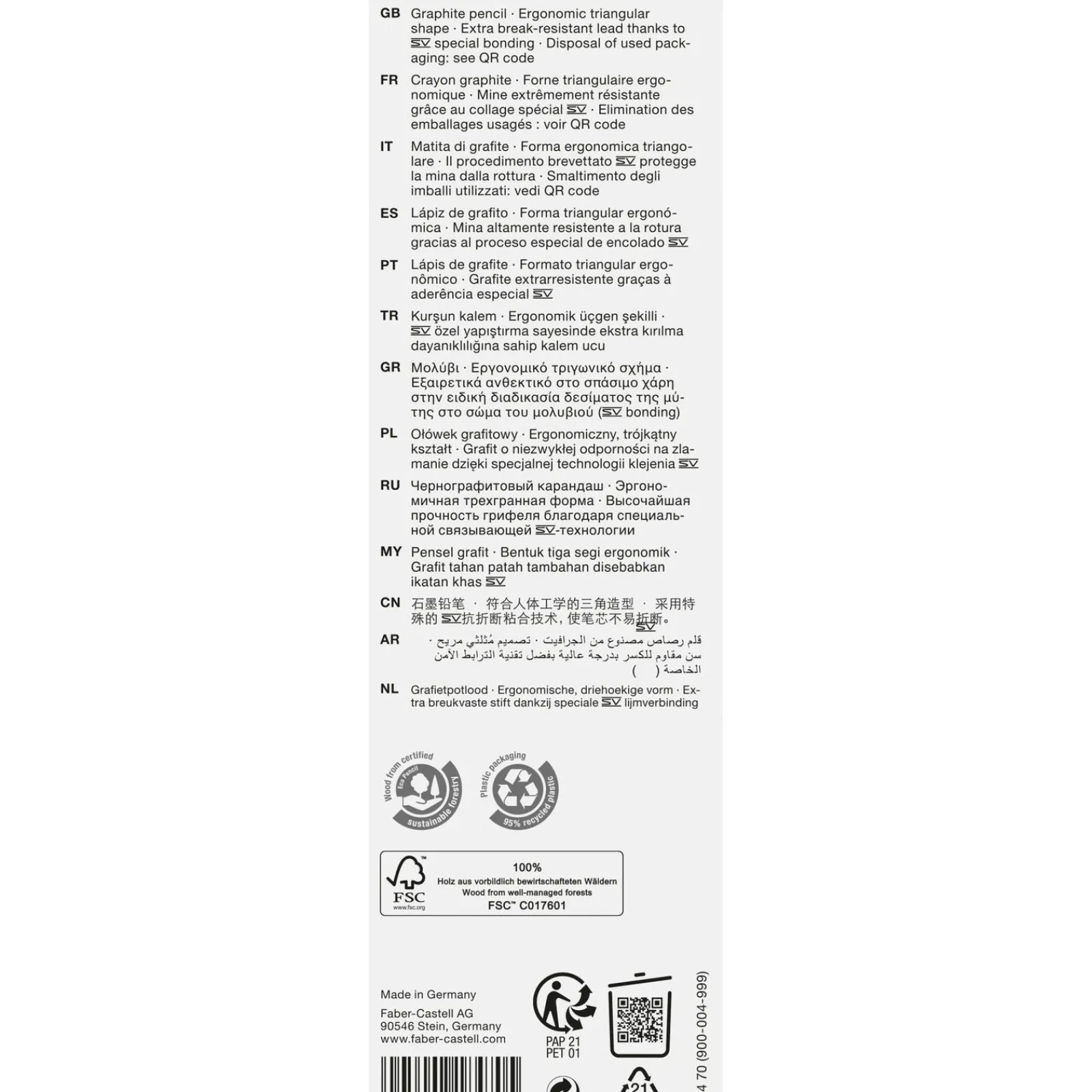 Outlet Faber Castell Lápis Grafite Hb Sparkle 3Unidades Faber Castel