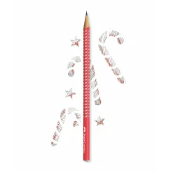 Faber Castell Lápis Grafite HB Sparkle Vermelho Candy Fab