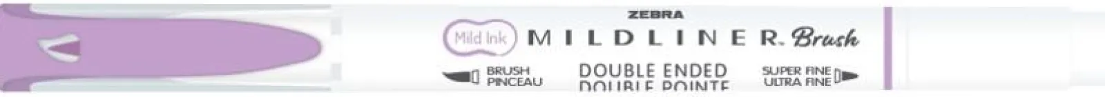Zebra Marcador 2 Pontas Brush Pen Cool + Refined Violeta