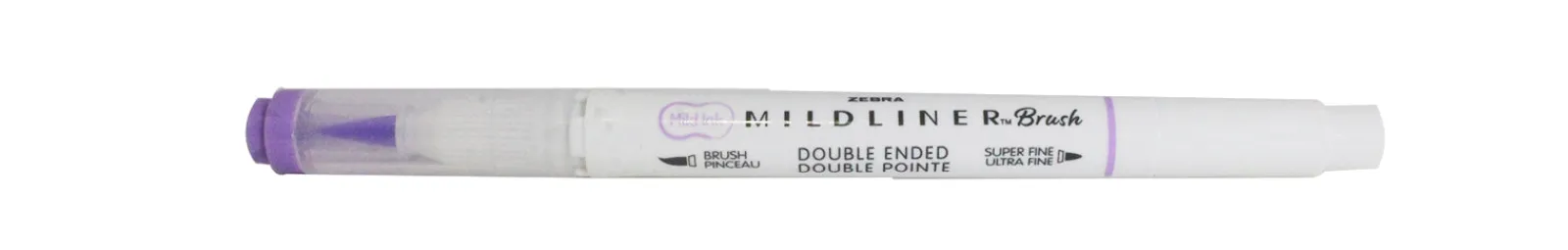 Zebra Marcador 2 Pontas Brush Pen Cool + Refined Violeta