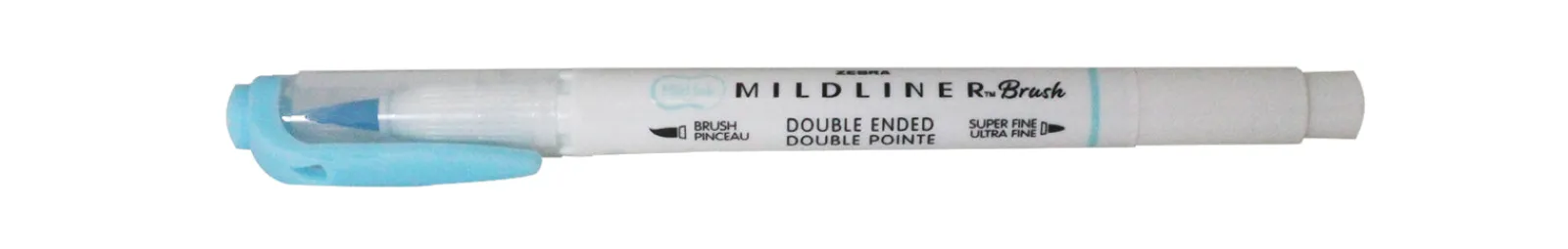 Best Zebra Marcador 2 Pontas Fluor + Brush Pen Azul