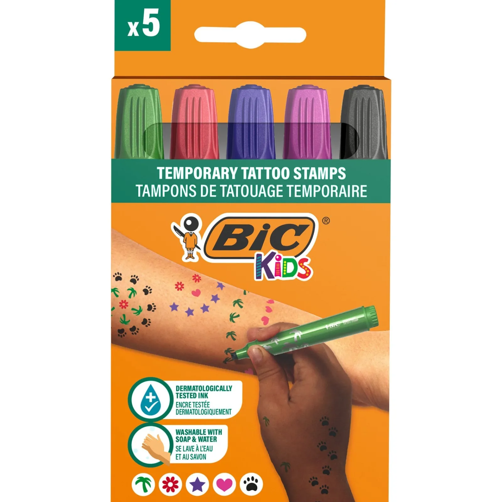 Clearance Bic Marcador Carimbo Tatuagem Temporária 5 Unidades