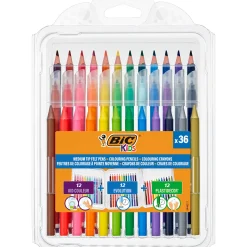 Bic Marcador Colorir 12 Lápis Cor + 12 Cera