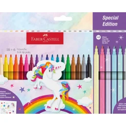 Faber Castell Marcador Colorir Unicórnio 18 Unidades + 6Unidades Oferta