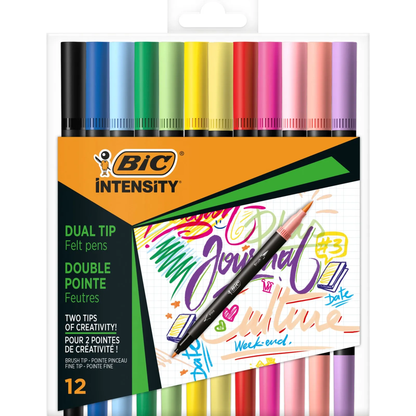Bic Marcador Cor Dual Intensity 6Pastel+6Classic