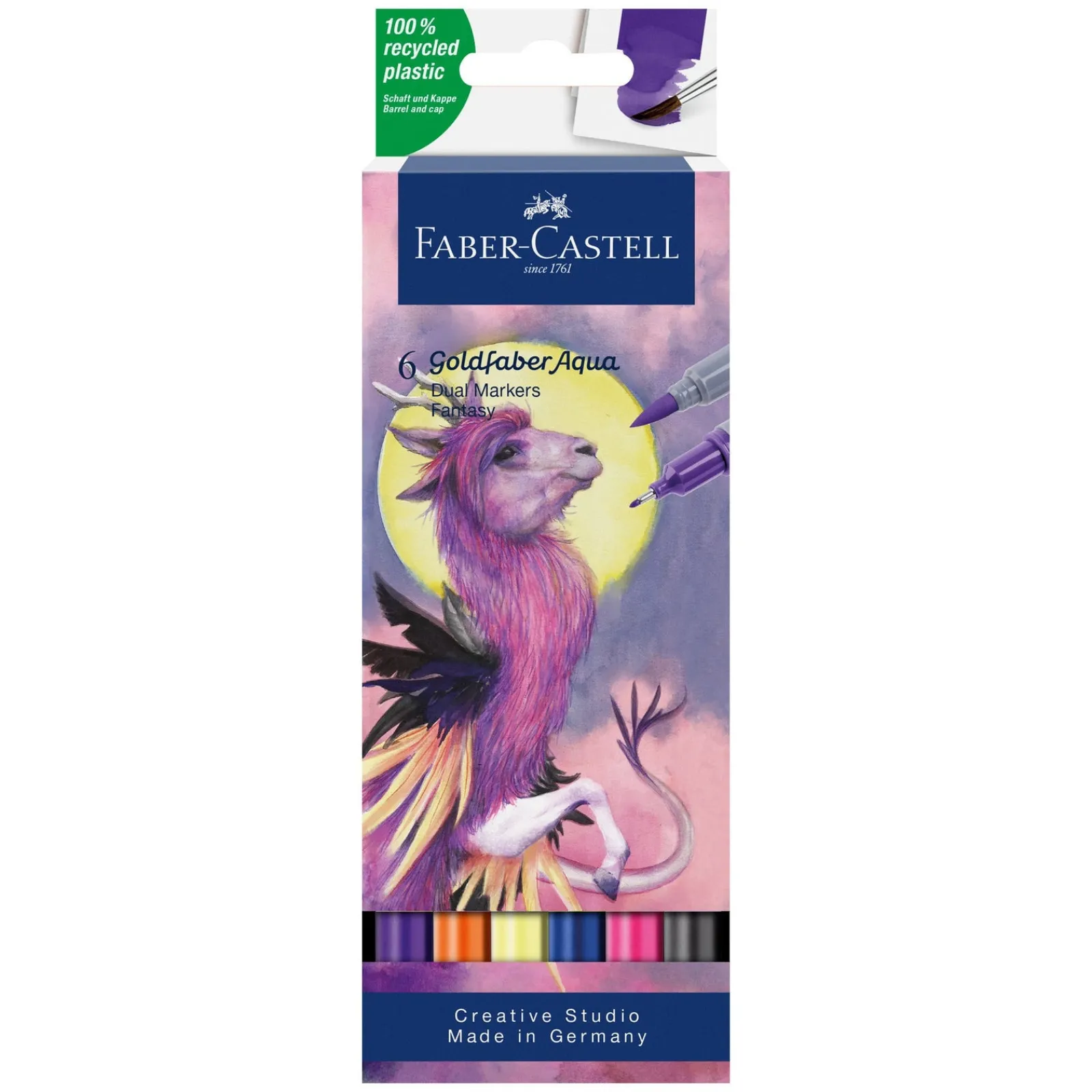 Faber Castell Marcador Duplo Goldfaber Aqua Fantasy 6 unidades