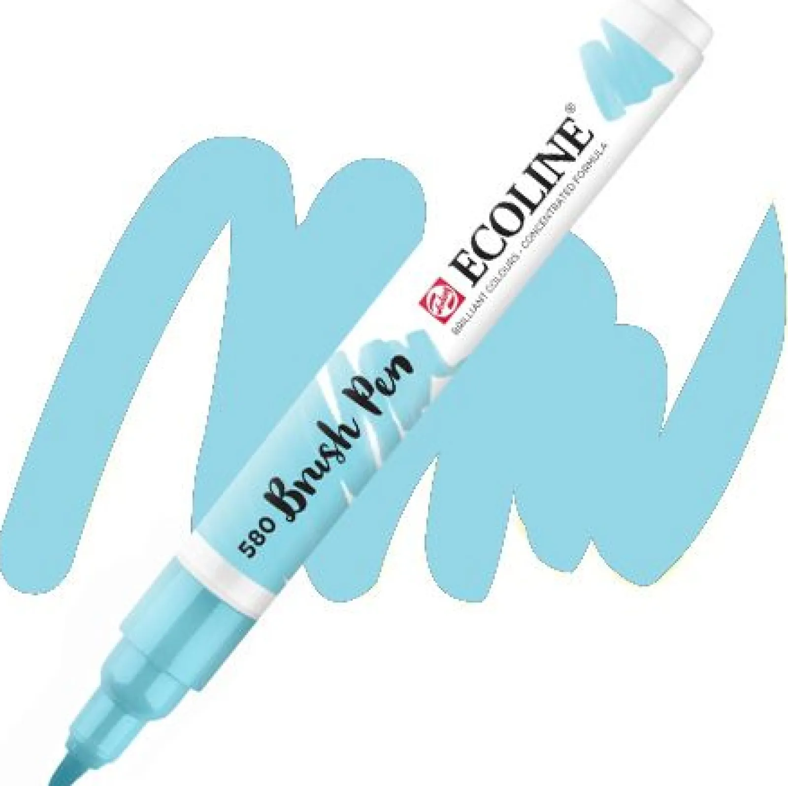 Ecoline Marcador Ponta Pincel Azul Pastel