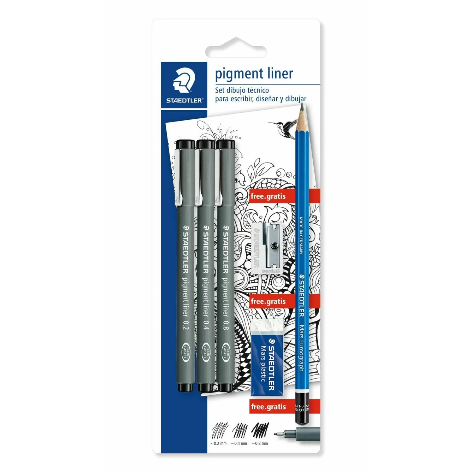 Sale Staedtler Marcador Escrita Pigment Liner 308 3 unidades Preto