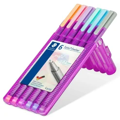 Staedtler Marcador Escrita Triplus Fineline Pastel 6 Unidades