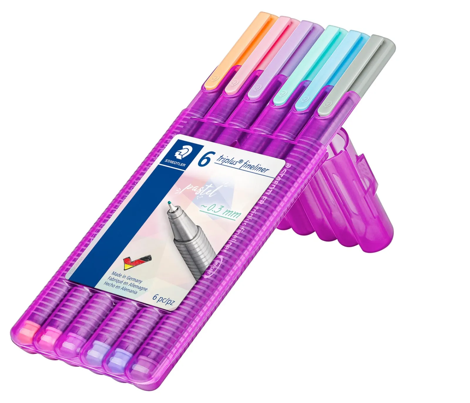 Staedtler Marcador Escrita Triplus Fineline Pastel 6 Unidades